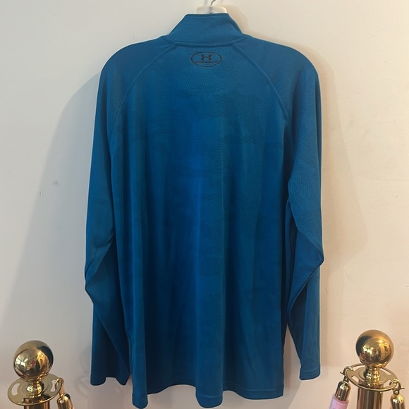 Under Armour Blue Quarter-Zip Pullover - Picture 4 of 4